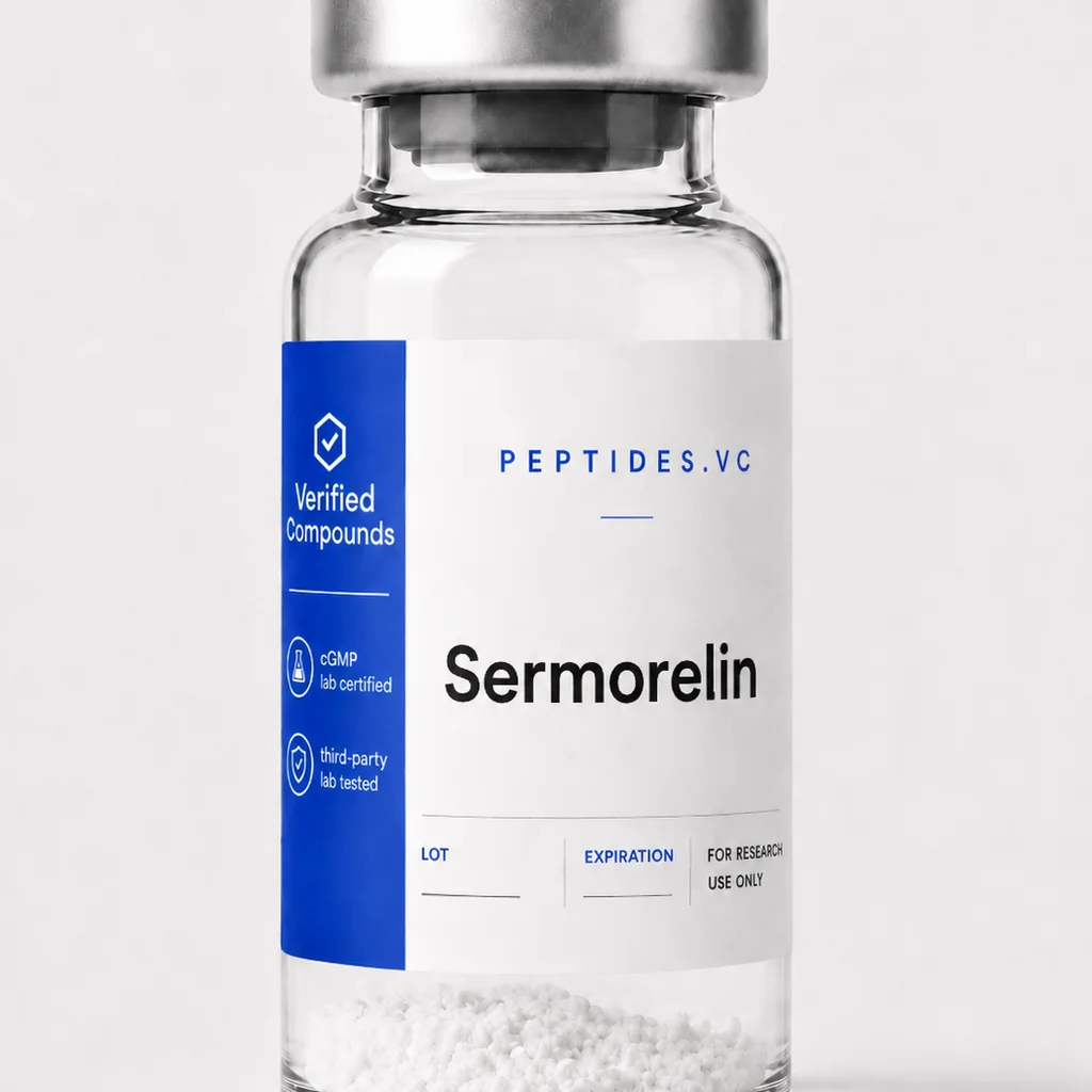 Sermorelin (GHRH 1-29) — research peptide vial